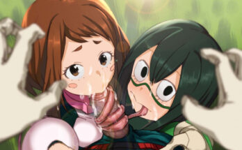 4477 ochako and tsuyu dekus pov shibayama mofu Ochako and Tsuyu, Deku's POV [Shibayama Mofu]