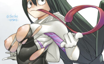 7661 tsuyu cosplays spider gwen shosho Tsuyu cosplays Spider-Gwen [Shosho]