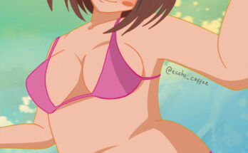 12461 oc ochako at the beach Ochako at the beach
