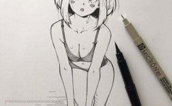 15739 ochako in underwear animanghayo draw Ochako in underwear [Animanghayo_Draw]