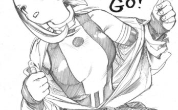 23988 ripping uniform off horikoshi sketch redrawn and colored by supportitem05 Ripping uniform off - Horikoshi sketch, redrawn and colored by SupportItem05