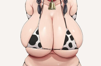 31200 big milkies wearing a cow costume Big milkies wearing a cow costume