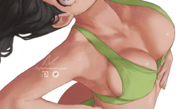 39257 tsuyu green bikini nsfwbakasenpai Tsuyu green bikini [nsfwbakasenpai]