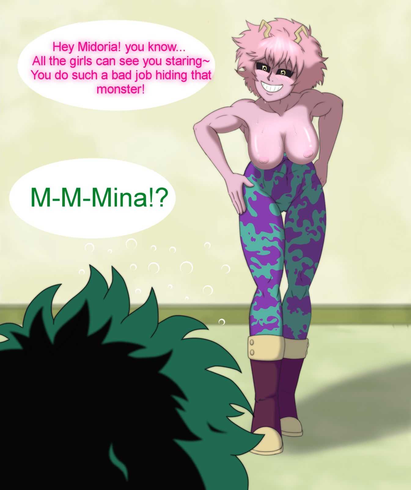 Mina teasing, tits out Alt (VeggiePun)